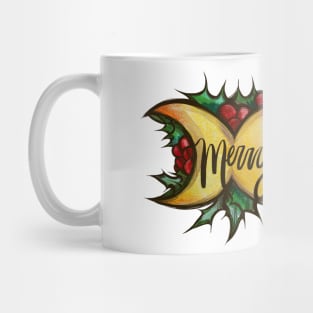 Merry Yule Triple Moon Mug